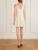 Godet silk mini dress