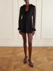 Ruffled sheer mini dress