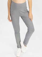 Eden Maternity lounge Pants in Thin Navy Stripes