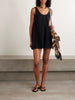 Tillie fringed cotton-gauze mini dress