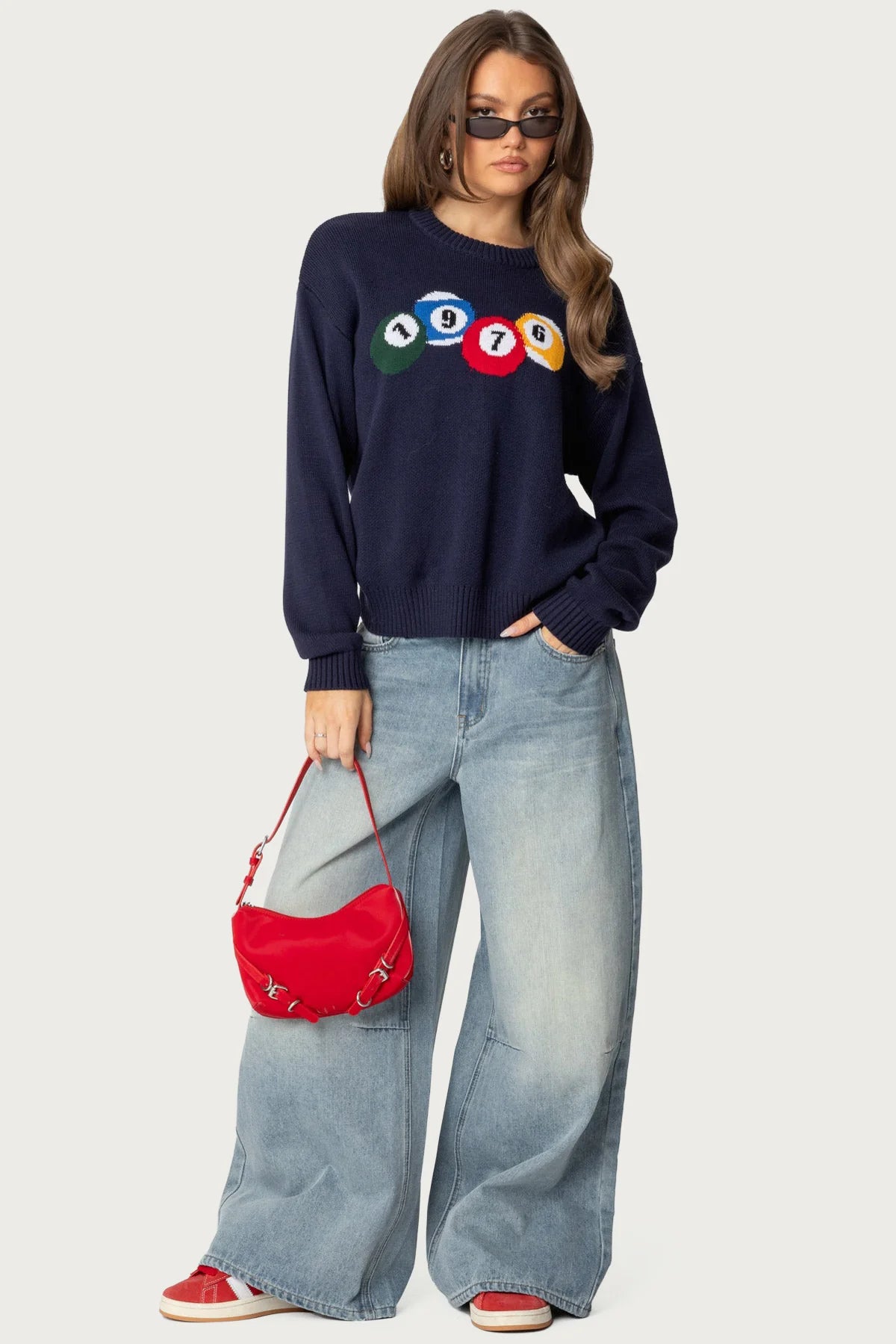 Skater Girl Washed Low Rise Baggy Jeans
