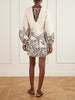 Amarula Porfavor printed linen mini dress