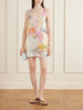 Dahlia floral-print sequined mesh mini dress