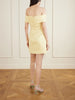 Mandy off-the-shoulder pleated mini dress