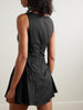 Gwen paneled cotton-blend poplin mini dress