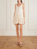 Godet silk mini dress