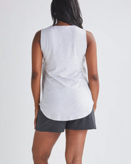 Maternity/Nursing Bamboo Swing Tank in Grey Marl