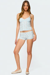Aurea Lacey Floral Tank Top