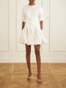Risel pleated poplin mini dress