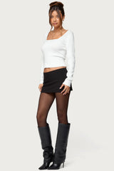 Kerry Square Neck Knit Top