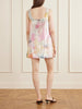 Dahlia floral-print sequined mesh mini dress