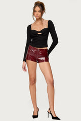 Oaklyn Layered Bra Cowl Neck Top